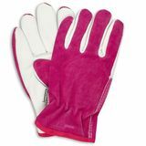 Ροζ δερμάτινα γάντια με επένδυση από fleece
