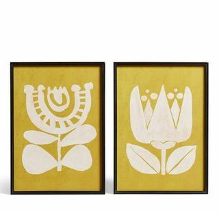 Pair Of Eferi Prints – Ocher