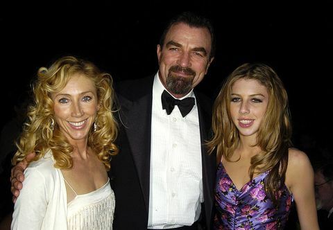 Ο Tom Selleck, η Jillie Mack και η κόρη τους Hannah Selleck το 2004