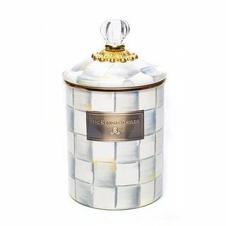 Sterling Check Eamel Canister - Medium