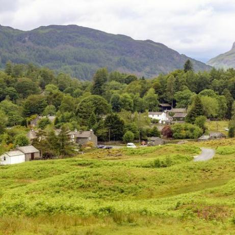 χωριό elterwater στην περιοχή της λίμνης, Cumbria, UK