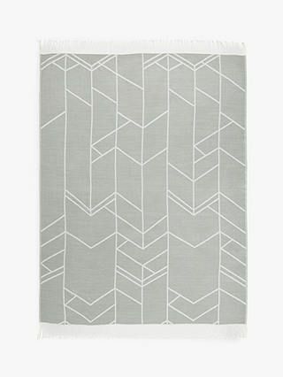 John Lewis & Partners Elevation Throw, Grey