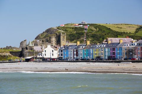 Aberystwyth θάλασσα μπροστά, Ουαλία, Ηνωμένο Βασίλειο.