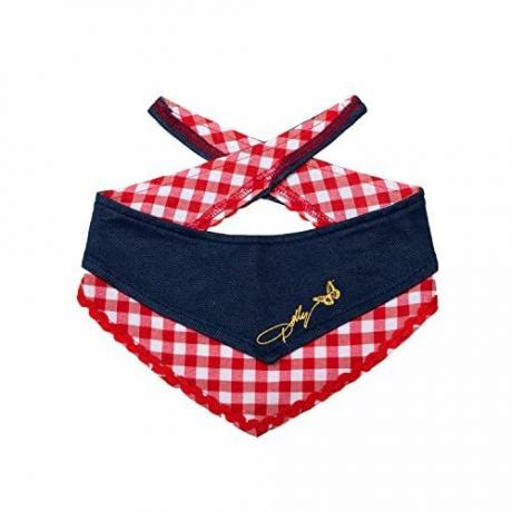 Denim & Gingham Print Bandana 