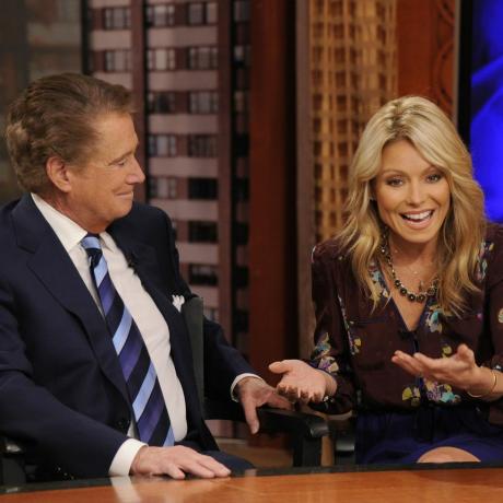 πρώην «ζωντανή» συνοικοδεσπότης Regis Philbin με την Kelly Ripa