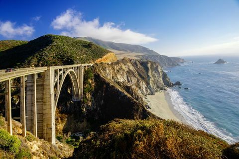 bixby creek bridge στο μεγάλο sur, Καλιφόρνια