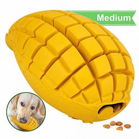 Pet-Fun Medium Mango - Safe Fun ανθεκτικό λαστιχένιο παιχνίδι μασήματος για σκύλους για πλήξη, πρακτικά άφθαρτος διανομέας λιχουδιών, αργός τροφοδότης μακράς διαρκείας, σκληρό παιχνίδι οδοντοφυΐας για μεσαίου μεγέθους σκύλους