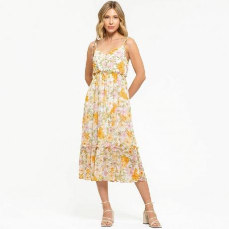 Γυναικείο Αμάνικο Floral Maxi Φόρεμα