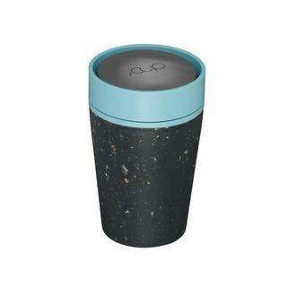 rCUP Recycled Coffee Cup 8oz (227ml) - Μαύρο & Teal