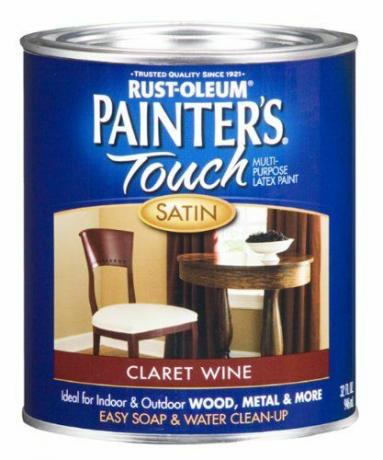 Rust-Oleum Ζωγράφοι Touch Quart Latex, σατινέ κρασί