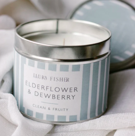 Tin Candle - Elderflower & Dewberry
