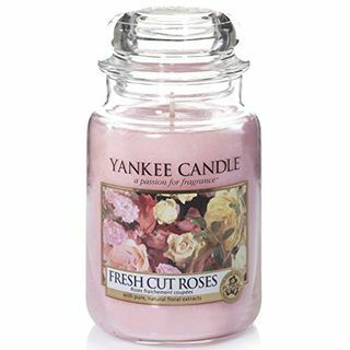 Yankee Candle Scented Candle | Κερί μεγάλου βάζου Fresh Cut Roses | Χρόνος καύσης: Έως 150 ώρες