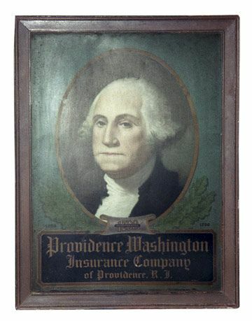 Πορτρέτο του George Washington ζωγράφισε σε ένα κασσίτερο