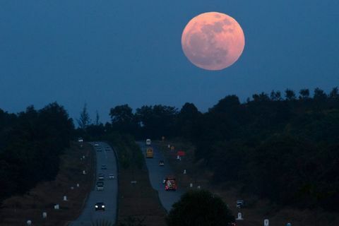 Supermoon Μυανμάρ Βιρμανία