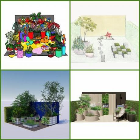 rhs chelsea flower show 2021 κοντέινερ κήποι