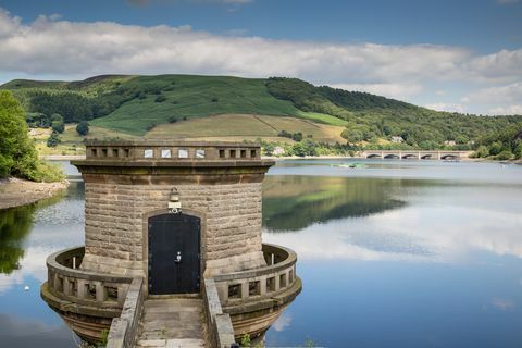 επισκεφθείτε τον πύργο ladybower της περιοχής κορυφής