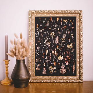 Οκτώβριος Φθινοπωρινό Floral Fine Art Εκτύπωση