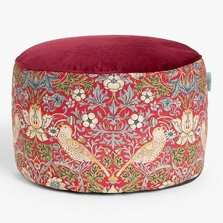 Morris & Co. Strawberry Thief Pouffe