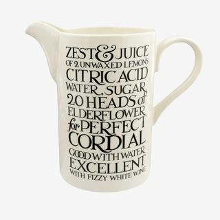 Μαύρο Τοστ Elderflower Cordial Tall Straight Jug