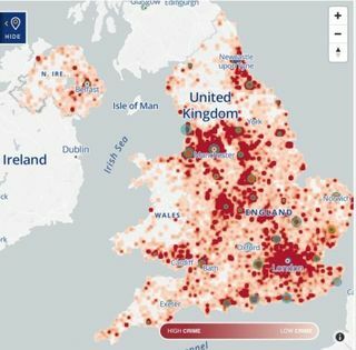 Swinton Ασφάλειες - Yale UK - hotspots διάρρηξης - χάρτης